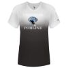 Women's V-Neck Ombre T-Shirt Thumbnail