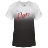 Women's V-Neck Ombre T-Shirt Thumbnail